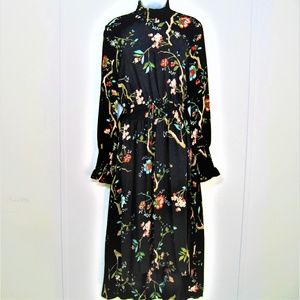 NANETTE LEPORE DRESS NWT black/floral sz 6